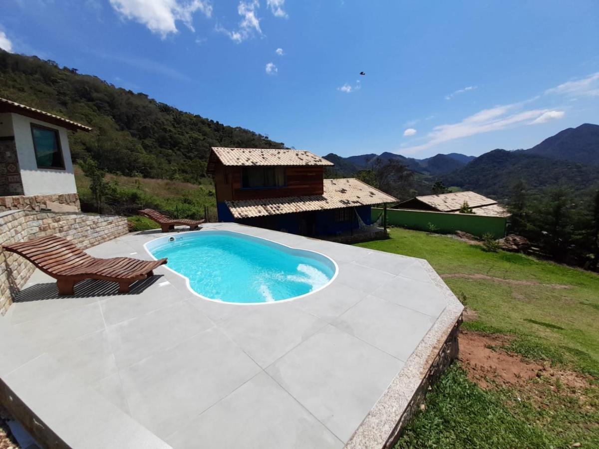 Vila Chale Com Agua De Nascente E Com Vista Panoramica Lumiar Exteriér fotografie